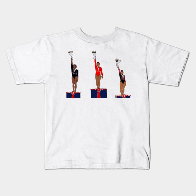 2022 USAG National All Around Champions Kids T-Shirt by Coach Alainne Designs